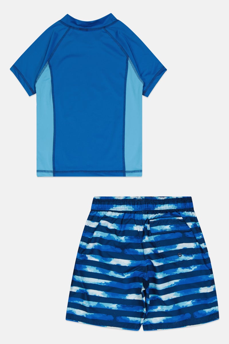 Body Glove Kids Boy 2 Pieces Rashguard  And Board Shorts Set, Multicolor - Image 3